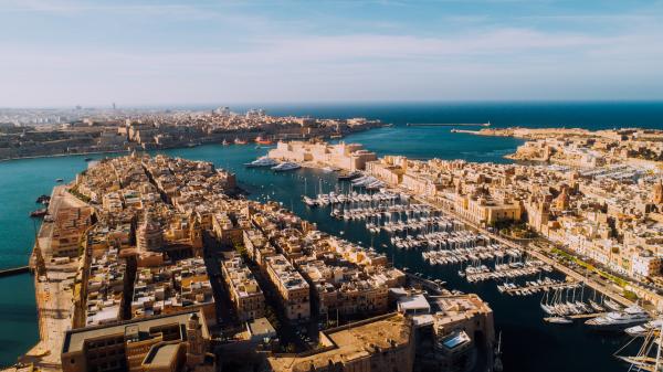 Aerial of Three Cities Malta Easy Resize.com