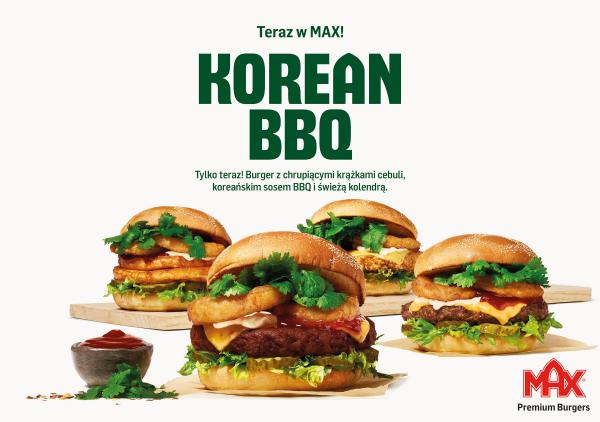 poziome KOREAN BBQ Max Premium Burgers